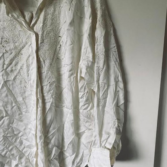 Free People Silk Shirt - Picture 2 of 4